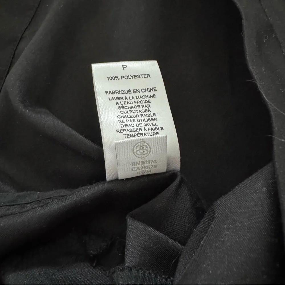 Stussy Black Satin Coaches Jacket with Snap Closure - Size Small - Picture 4 of 6
